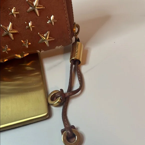 Jimmy Choo Brown Star-Studded Women's Clutch / Wallet - Picture 2 of 13